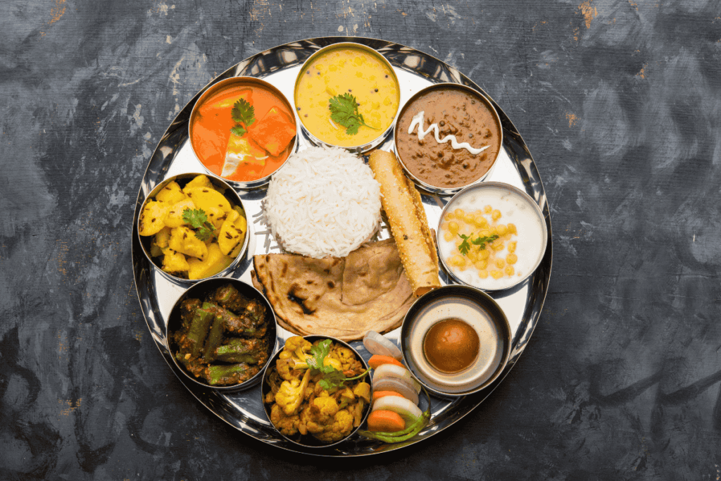 complete Gujarati thali