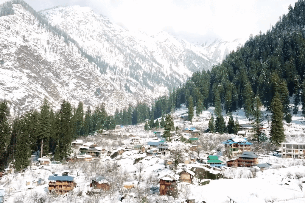 Arial view of Kalga Village