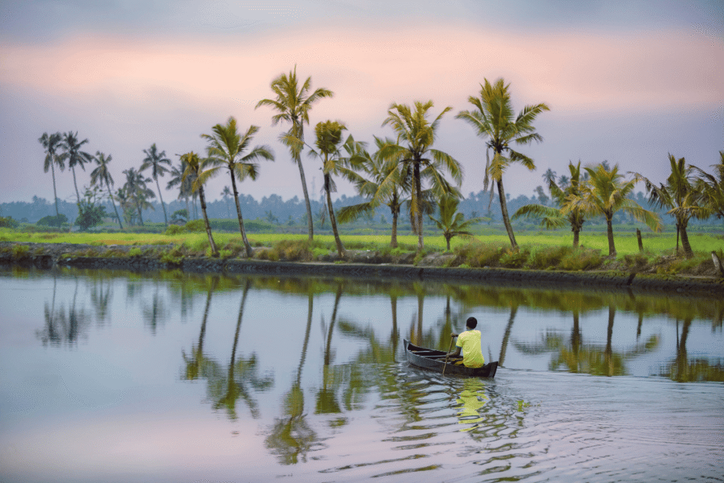 Kadamakudy village in Kerala