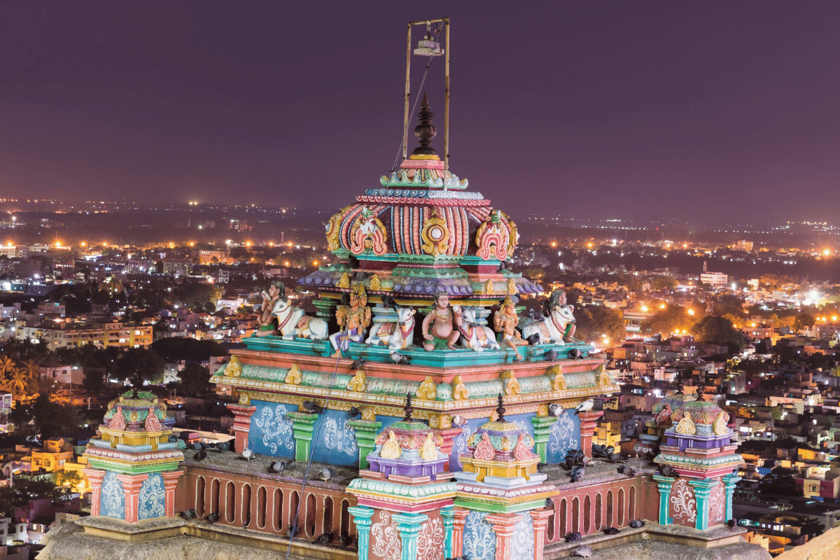 Malaikottai Temple Trichy: Steps & God